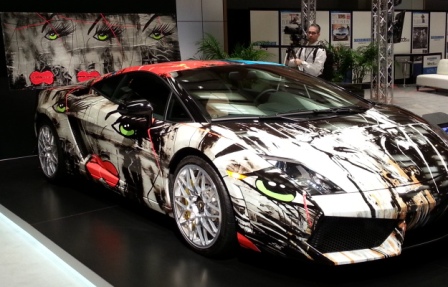 ART MEETS AUTO: Montreal artist wraps Lamborghini in ...